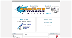 Desktop Screenshot of pinnaclewoodspaintball.com